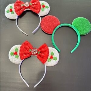 Christmas Disney Mouse Ears Headbands